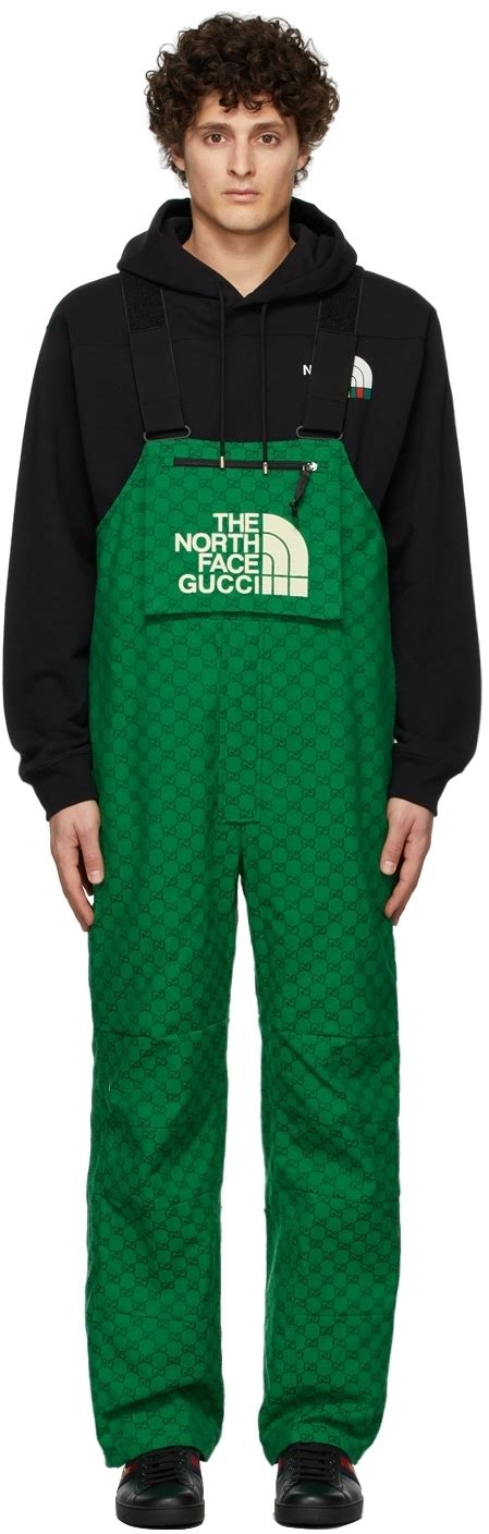 collaboration gucci north face|gucci north face overalls.